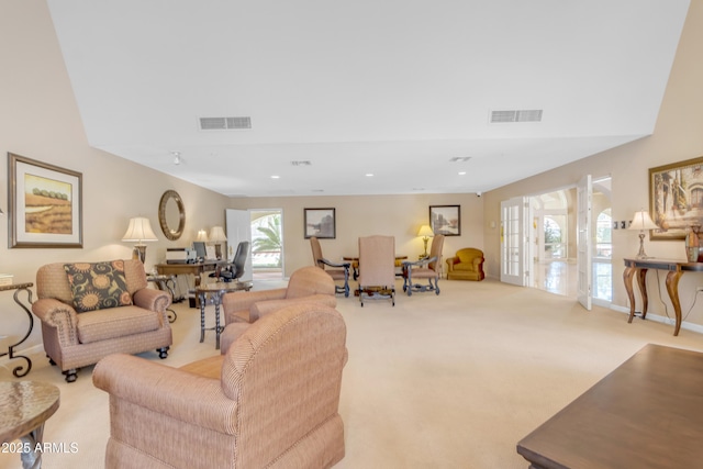 4200 N Miller Rd Unit 112, Scottsdale, AZ 85251 - living room featuring carpet and recessed lighting