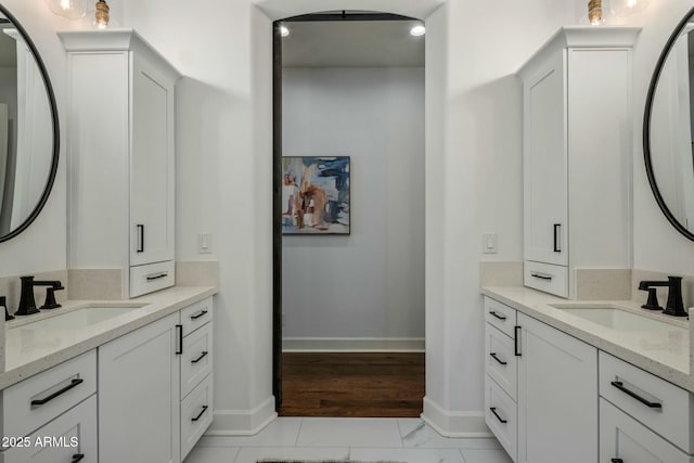 bathroom featuring vanity