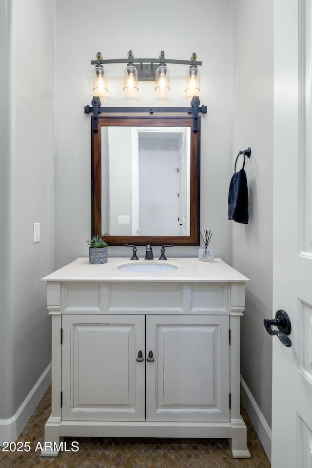 bathroom featuring vanity