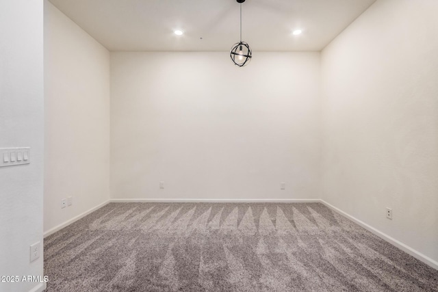 view of carpeted empty room