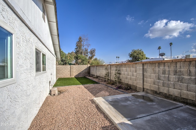 view of yard featuring a patio area