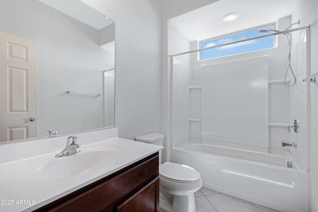 25974 W Horsham Dr, Buckeye, AZ 85396 - bathroom featuring vanity, bathing tub / shower combination, and tile patterned floors