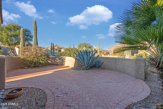 13724 N Wild Hazel Ln, Marana, AZ 85658 - view of patio featuring fence