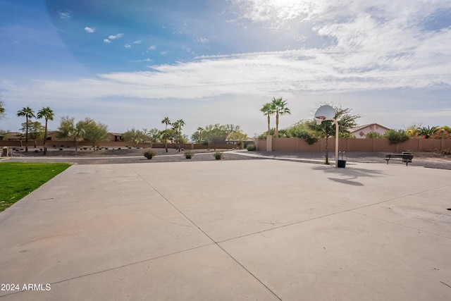 view of basketball court