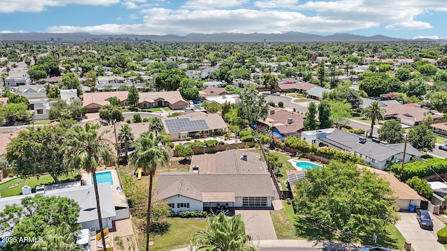 615 E Winter Dr, Phoenix, AZ 85020 - aerial perspective of suburban area with a mountain backdrop and a pool