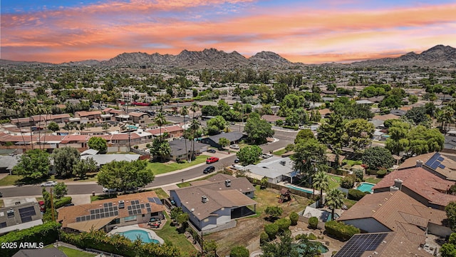 615 E Winter Dr, Phoenix, AZ 85020 - aerial perspective of suburban area featuring mountains and a pool