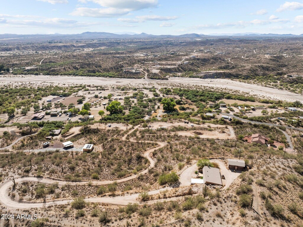 36855 S Rincon Rd, Wickenburg, AZ 85390 - bird's eye view featuring a mountain view