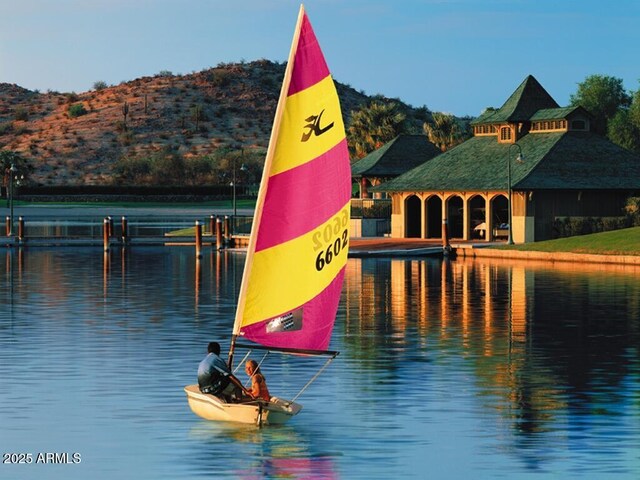 property view of water with a mountain view