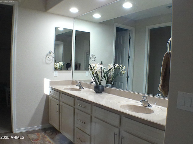 bathroom featuring vanity