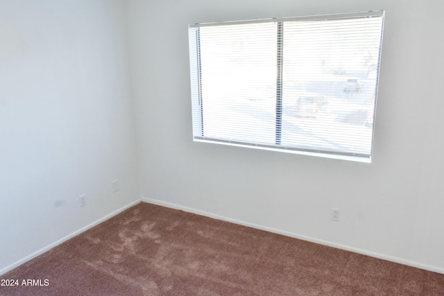 spare room with carpet and plenty of natural light