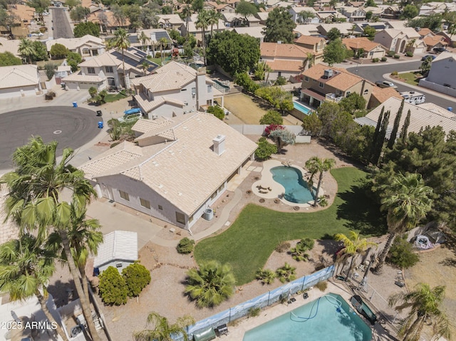 19010 N 35th Way, Phoenix, AZ 85050 - aerial overview of property's location featuring a pool and nearby suburban area