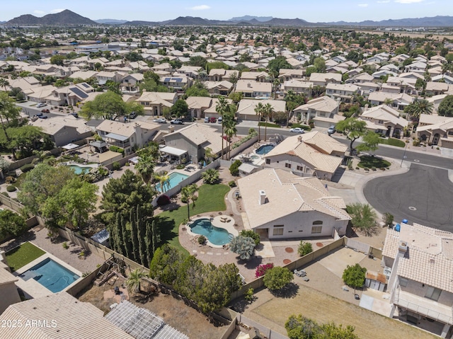 19010 N 35th Way, Phoenix, AZ 85050 - view of property location with a pool, nearby suburban area, and a mountainous background