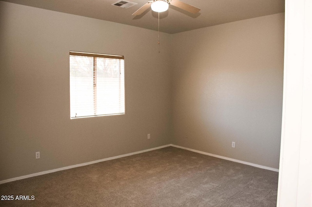749 N 99th St, Mesa, AZ 85207 - empty room featuring carpet flooring, a ceiling fan, and baseboards