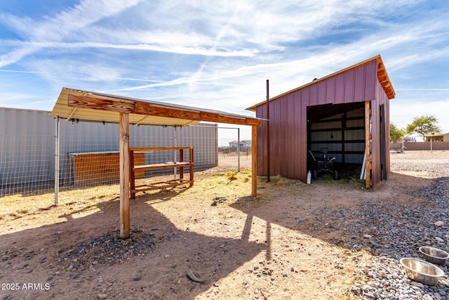 view of outbuilding