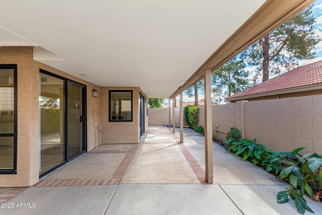 view of patio / terrace with a fenced backyard