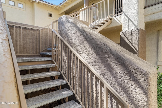 view of stairway