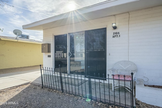 view of property entrance