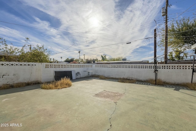 view of patio / terrace with a fenced backyard