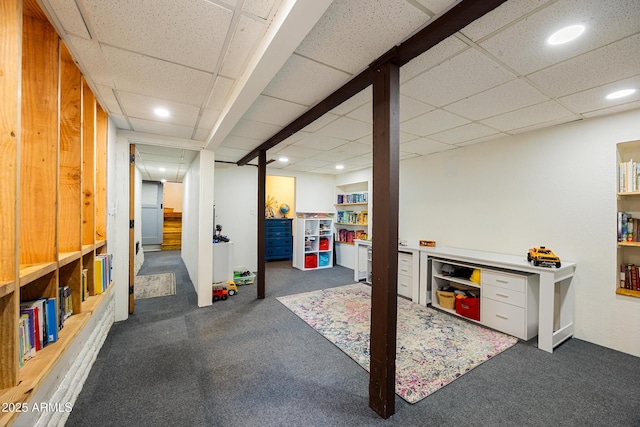 730 Mingus Ave, Prescott, AZ 86301 - finished basement featuring carpet, recessed lighting, and a drop ceiling