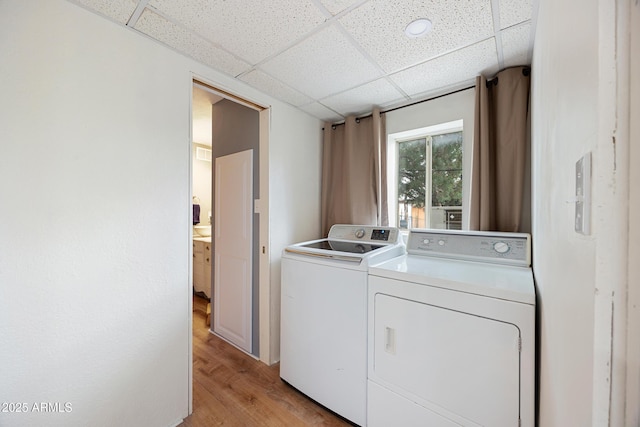 730 Mingus Ave, Prescott, AZ 86301 - laundry area featuring separate washer and dryer and light wood-style flooring