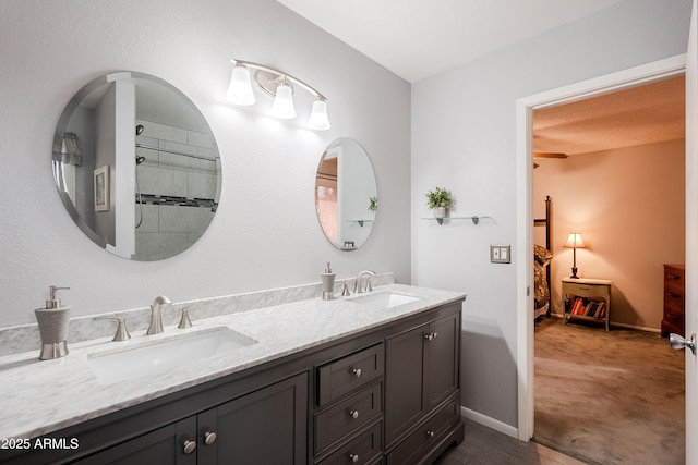 bathroom with vanity