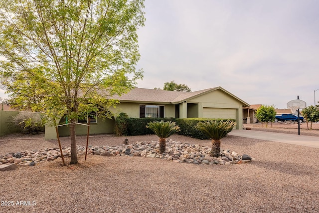 ranch-style house with a garage