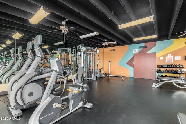 view of workout area
