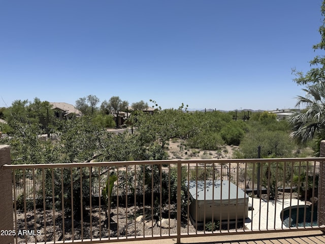 33220 N 60th Way, Scottsdale, AZ 85266 - balcony featuring a hot tub