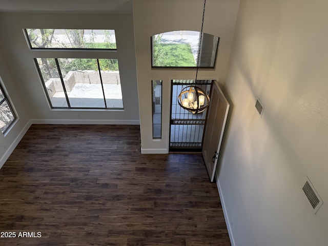 33220 N 60th Way, Scottsdale, AZ 85266 - entryway with dark wood finished floors and a high ceiling