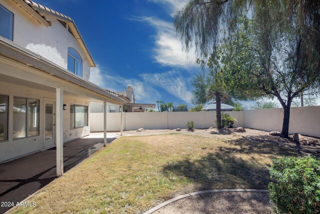 view of yard featuring a patio area