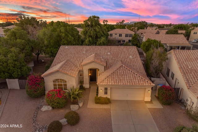 view of front of house featuring a garage