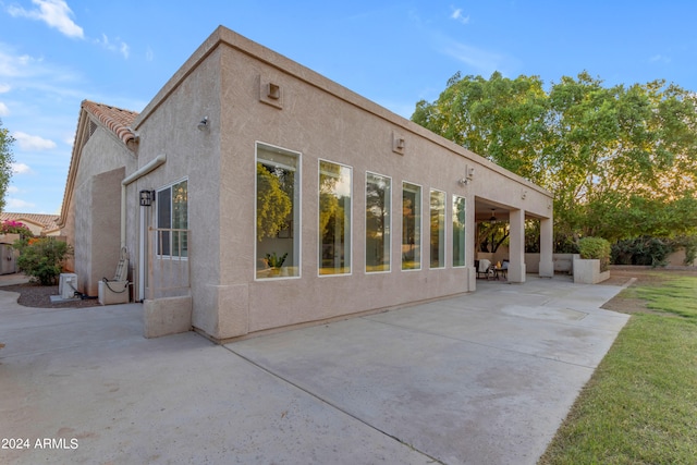 exterior space with a patio