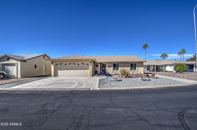 ranch-style house with a garage