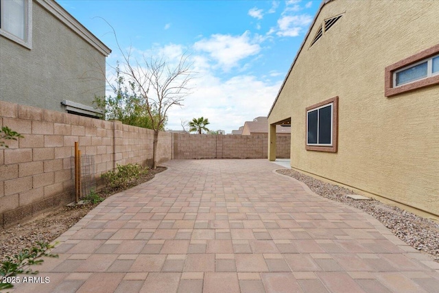 view of patio / terrace with a fenced backyard