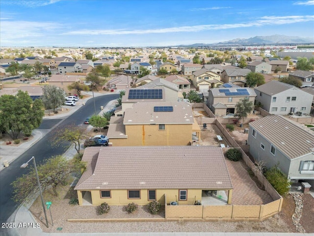 drone / aerial view featuring a residential view