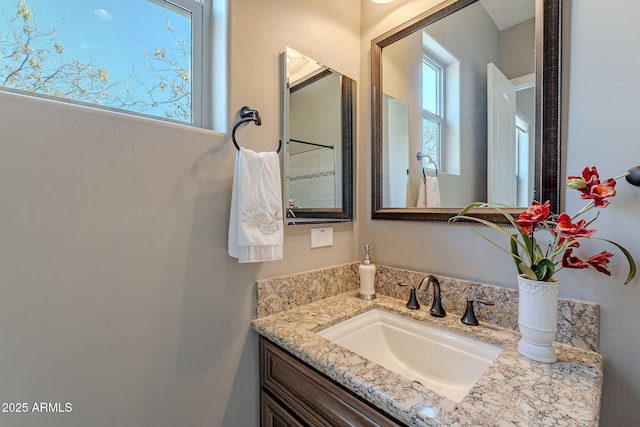 bathroom featuring vanity