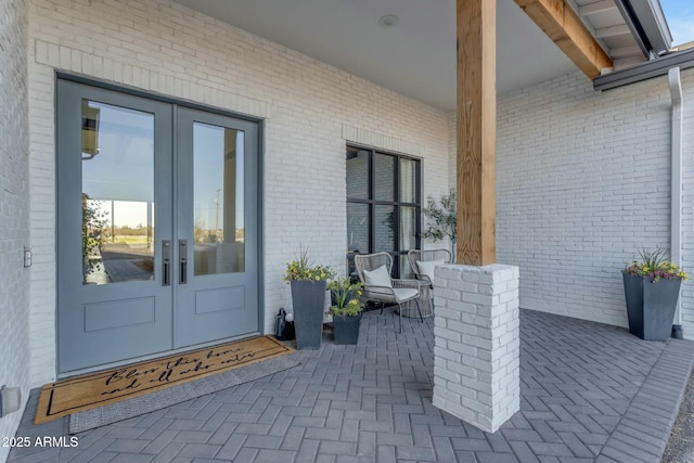 35150 N Bell Rd, Queen Creek, AZ 85144 - entrance to property with brick siding, french doors, and a patio