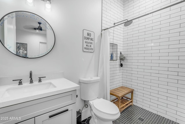 35150 N Bell Rd, Queen Creek, AZ 85144 - full bath featuring toilet, vanity, and a tile shower