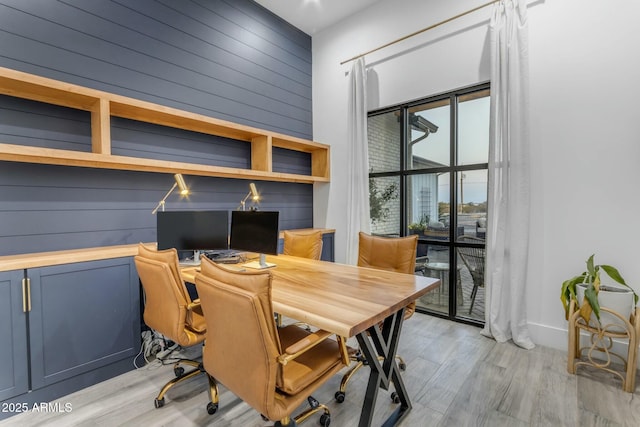 35150 N Bell Rd, Queen Creek, AZ 85144 - office featuring wooden walls and light wood finished floors