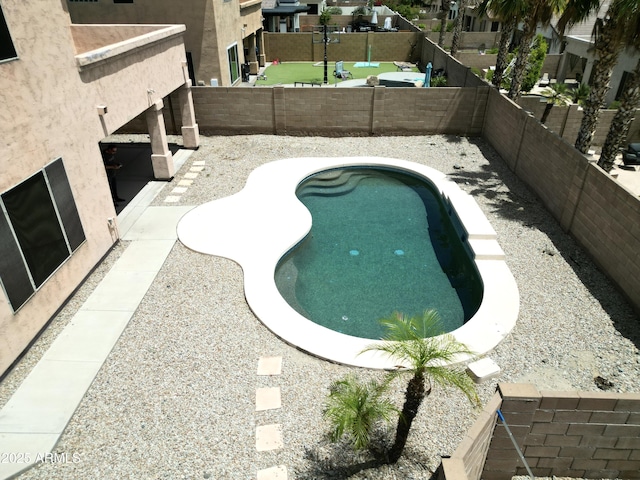 1801 W Nighthawk Way, Phoenix, AZ 85045 - view of swimming pool featuring a fenced backyard