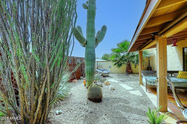 view of patio / terrace featuring a fenced backyard