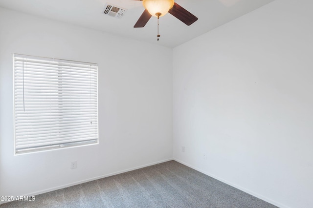 11669 N 165th Ave, Surprise, AZ 85388 - carpeted empty room with visible vents, baseboards, and ceiling fan