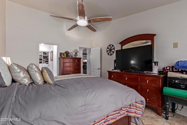 20769 N 106th Ln, Peoria, AZ 85382 - bedroom featuring a spacious closet and a ceiling fan