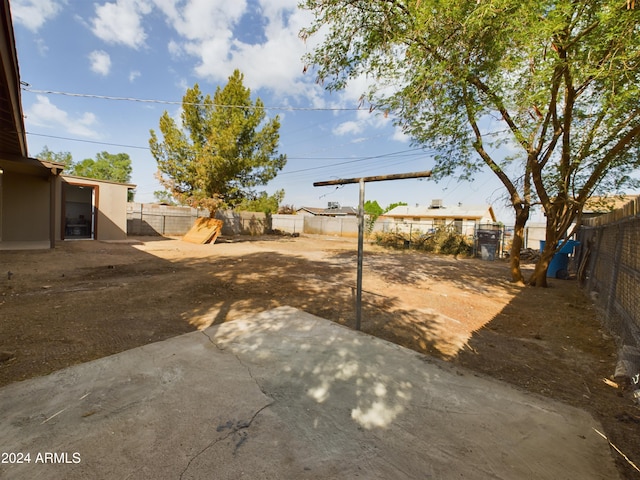 view of yard featuring a patio area