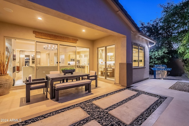 view of patio / terrace featuring grilling area