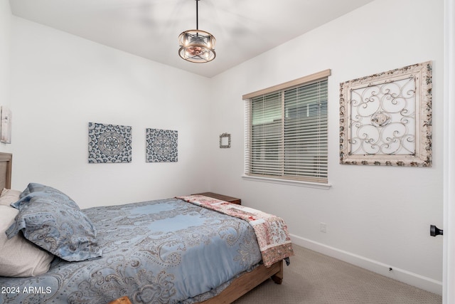 bedroom featuring carpet flooring