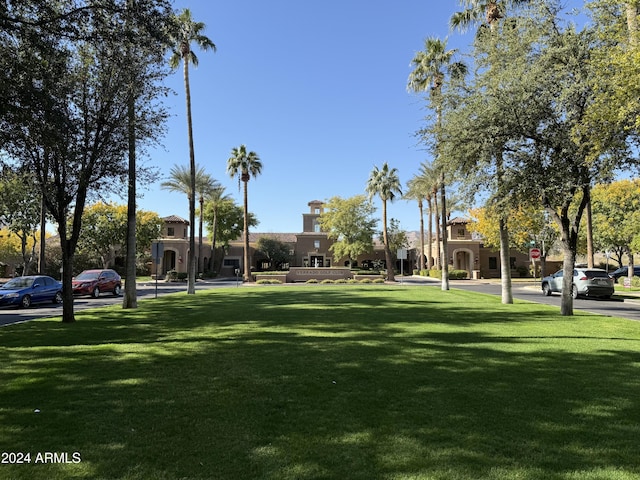 view of community with a yard