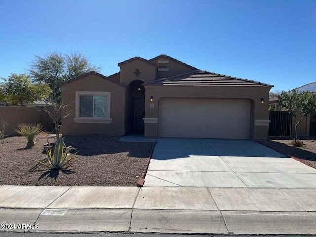 view of front of home featuring a garage