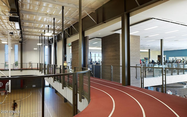 corridor featuring tile patterned floors