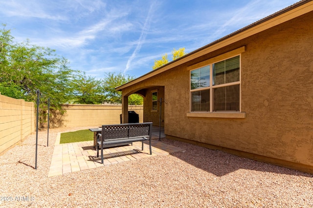 view of patio / terrace featuring a fenced backyard